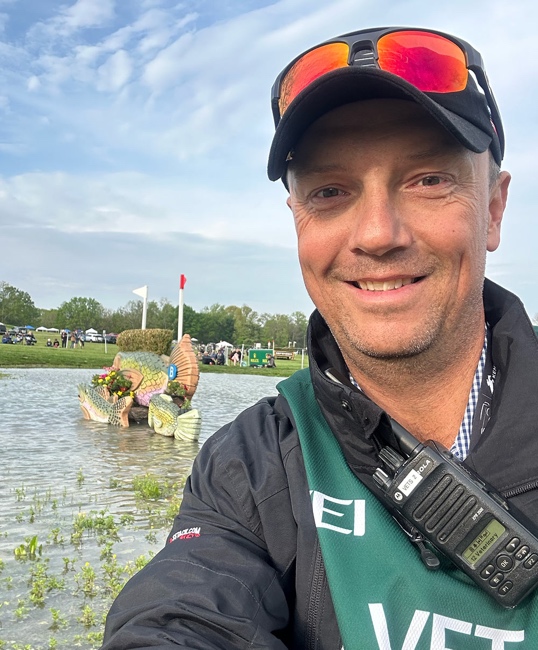 Dr. Elliott at the Kentucky Three-Day Event