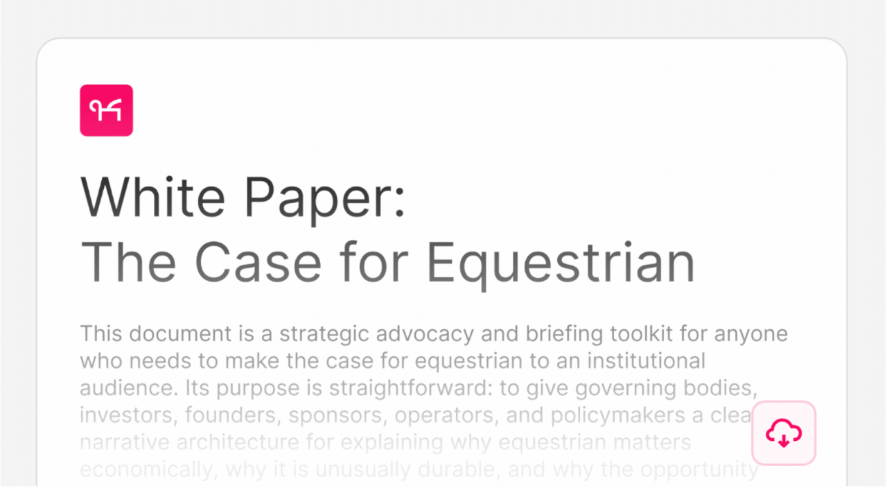 White Paper: The Case for Equestrian