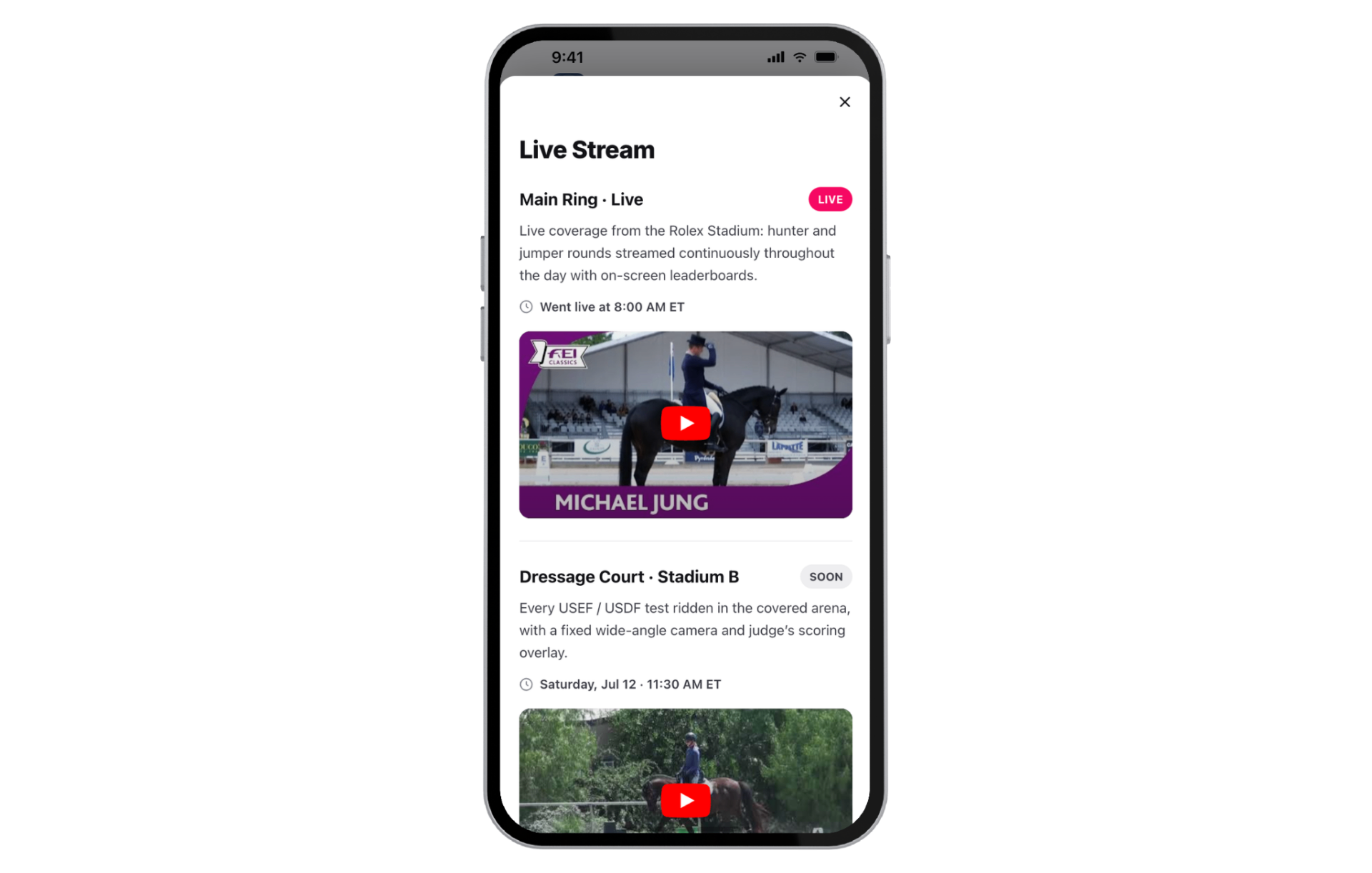 Every ring, streaming live.